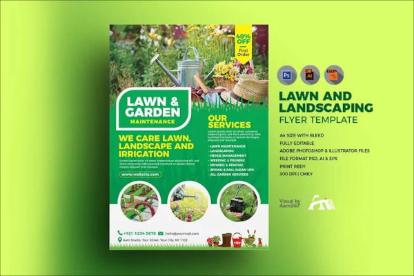 Lawn Service Flyer Templates | 27+ Free & Premium Photoshop | Ai | Word ( Doc ) | InDesign Format Design Templates
